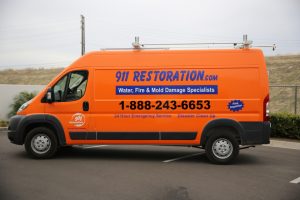 911 Restoration Crew On Route To A Water Damage Job